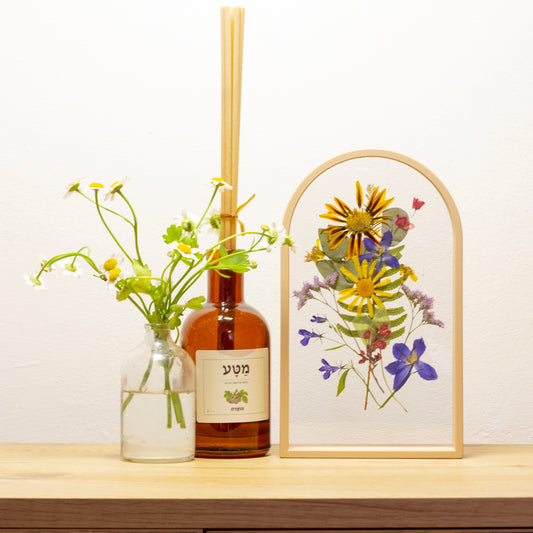 מסגרת קשת עומדת מדיום - חום בהיר