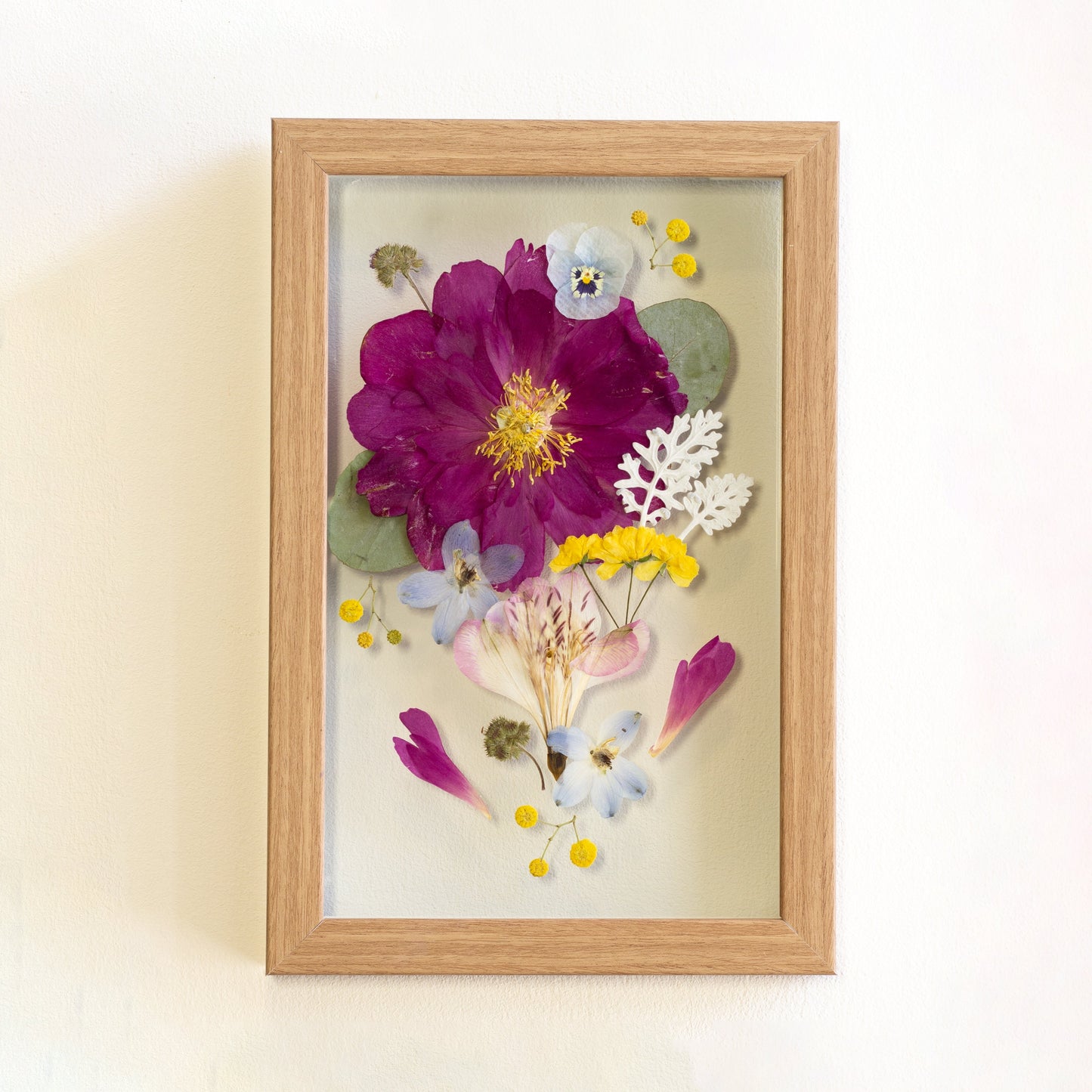 מסגרת פרחים מיובשים מלבנית - Ms.Thing - דמוי עץ