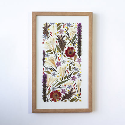 שימור זר כלה בעיצוב אישי - מסגרת דמוי עץ